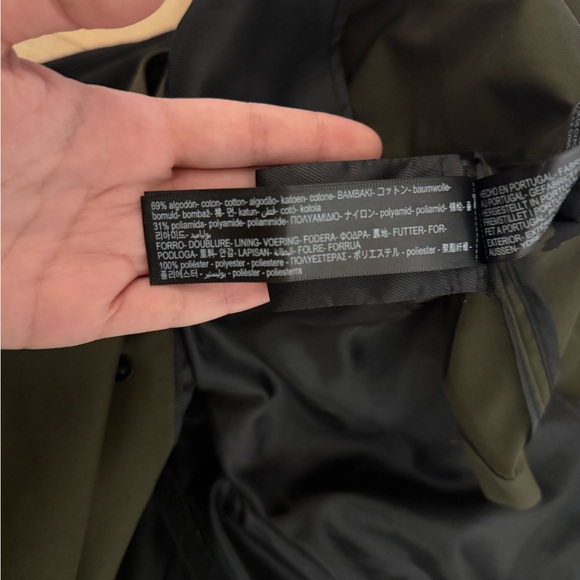 Massimo Dutti Khaki Women's trench Coat - Picture 6 of 6